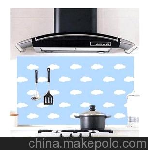 廚房防油貼紙-藍天白云#yphb-Y35266