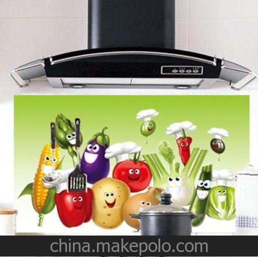 創意韓國高檔鐳射防油貼紙/鐳射墻貼紙-蔬菜（綠色）#yphb-Y28280