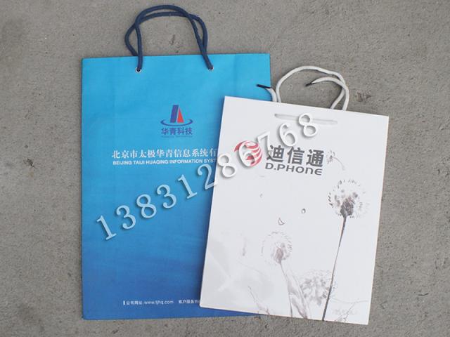 河北紙袋，手提紙袋，白卡紙袋