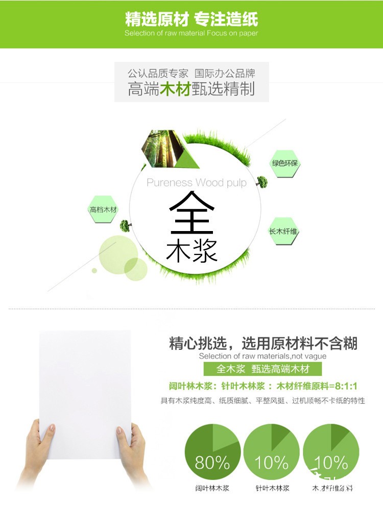 晨鳴金銘洋80g復印紙